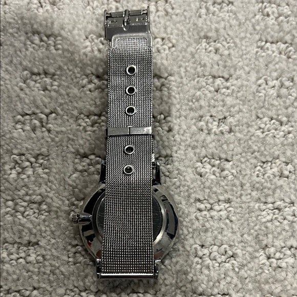 Silver and Black Men's Watch - Picture 2 of 5